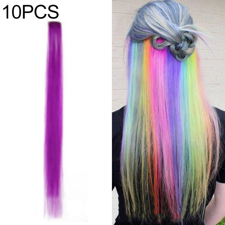 10 PCS Chemical Fiber Wig One-Step Gradient Color Single Card Wig, 24inches 24inches 29#