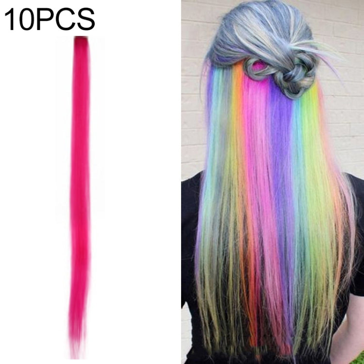 10 PCS Chemical Fiber Wig One-Step Gradient Color Single Card Wig, 24inches 24inches 31#