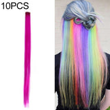 10 PCS Chemical Fiber Wig One-Step Gradient Color Single Card Wig, 24inches 24inches 34#