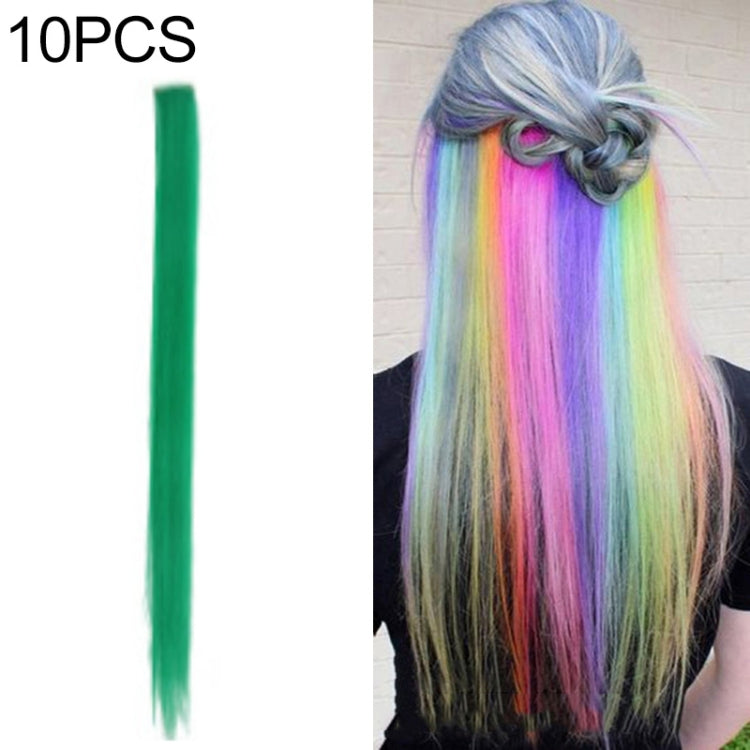 10 PCS Chemical Fiber Wig One-Step Gradient Color Single Card Wig, 24inches 24inches 35#