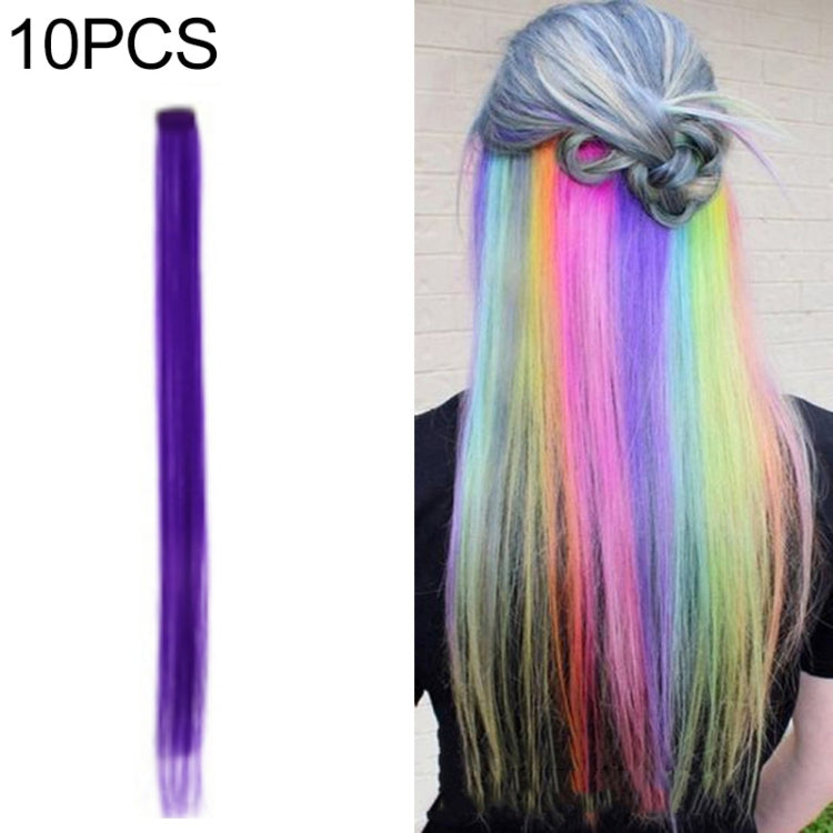 10 PCS Chemical Fiber Wig One-Step Gradient Color Single Card Wig, 24inches 24inches 39#