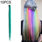 10 PCS Chemical Fiber Wig One-Step Gradient Color Single Card Wig, 24inches 24inches 40#