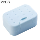 2 PCS Portable Travel Soap Box Blue