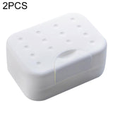 2 PCS Portable Travel Soap Box White