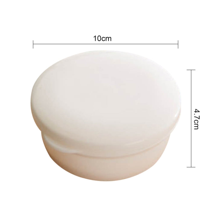 2 PCS Circular Drainage Covered Portable Travel Soap Box