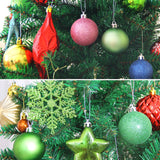 24 PCS 3cm Home Christmas Tree Decor Ball Bauble Hanging Xmas Party Ornament Decorations, green, black, blue, rose gold, white