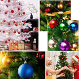 24 PCS 3cm Home Christmas Tree Decor Ball Bauble Hanging Xmas Party Ornament Decorations, green, black, blue, rose gold, white