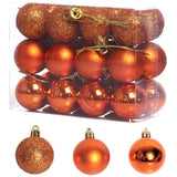 24 PCS 3cm Home Christmas Tree Decor Ball Bauble Hanging Xmas Party Ornament Decorations, green, black, blue, rose gold, white rose gold