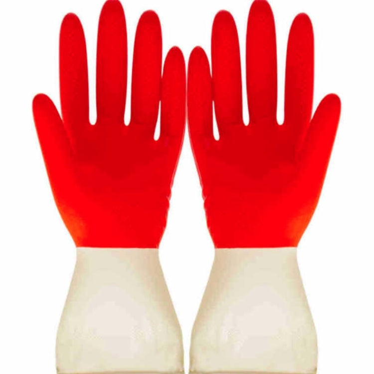 1 Pair Household Two-color Washing Gloves Housework Cleaning Laundry Dishwashing Latex Gloves, S, M, L, XL