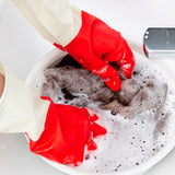 1 Pair Household Two-color Washing Gloves Housework Cleaning Laundry Dishwashing Latex Gloves, S, M, L, XL