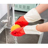 1 Pair Household Two-color Washing Gloves Housework Cleaning Laundry Dishwashing Latex Gloves, S, M, L, XL