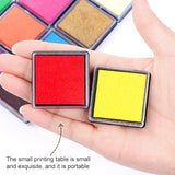 2 PCS Creative Color Ink Pad Small Ink Pad, Size:4x4cm