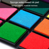 2 PCS Creative Color Ink Pad Small Ink Pad, Size:4x4cm