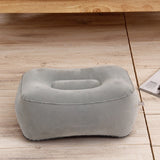 Travel Portable Inflatable Foot Rest Pilllow Mat Pad, 16x9cm, 38x29cm 16x9cm Gray