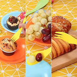 2 Set 3 In 1 Outdoor Camp Tableware Heat Resistant Spoon Fork Knife Camping Hiking Utensils (6pcs=1set), 2 Set