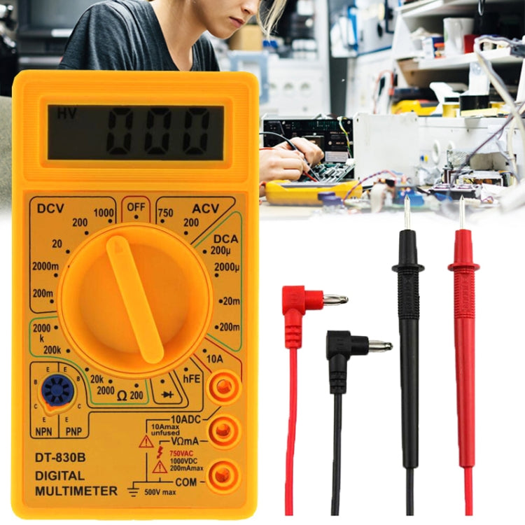 DT-830B Handheld Digital Multimeter Ammeter Voltmeter Digital Display Universal Tester Meter