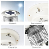 Outdoor Solar Waterproof Mosquito Lamp Mosquito Repellent, TM02 Black, TM03 Silver