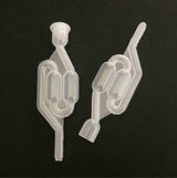 Water Seal Exhaust One way Home Brew Wine Fermentation Airlock Brewing Sealed Plastic Air Lock Check Valve Water Sealed Valves, Uncovered plain check valve, Common check valve with cover