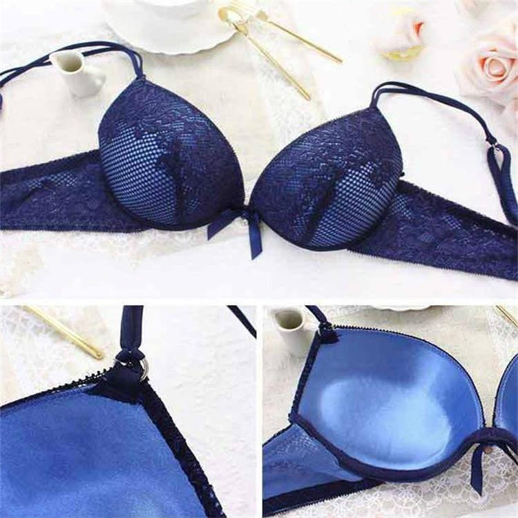 Lace Sexy Thin Underwear Vintage Solid Color Bra Set, 70B, 70C, 75B, 75C, 80B, 80C - Zen Craft