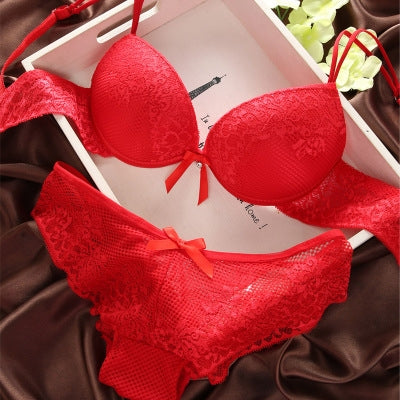 Lace Sexy Thin Underwear Vintage Solid Color Bra Set, 70B, 70C, 75B, 75C, 80B, 80C - Zen Craft