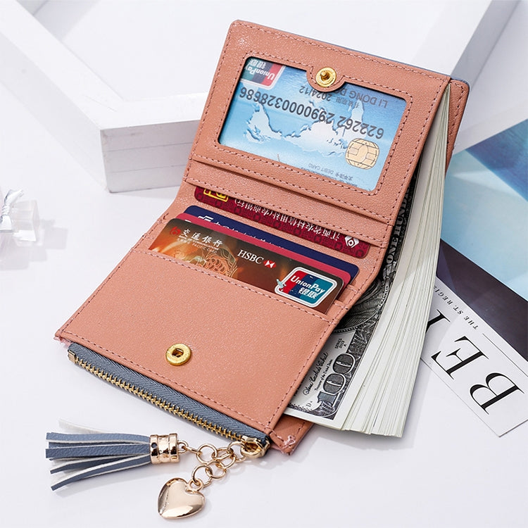 Cute Fashion Purse Leather Long Zip Wallet Coin Card Holder Soft Leather Phone Card Female Clutch, water pink, black, Red, light gray, smoke purple
