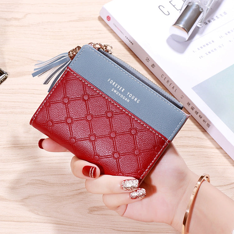 Cute Fashion Purse Leather Long Zip Wallet Coin Card Holder Soft Leather Phone Card Female Clutch, water pink, black, Red, light gray, smoke purple