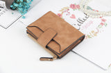 Leather Women Hasp Small Slim Coin Pocket Purse Cards Holders Wallet