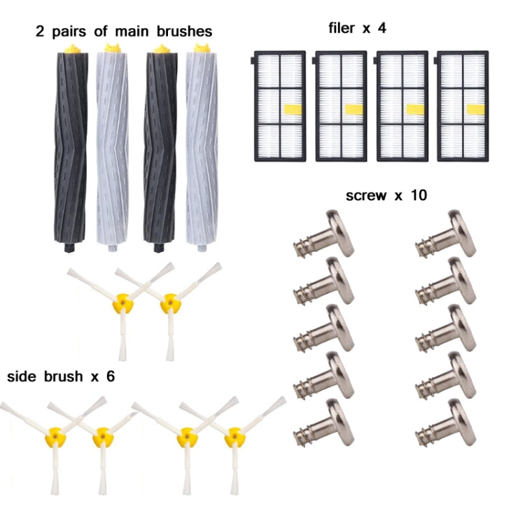 22 PCS/Set Sweeper Accessories For iRobot Roomba 89 Series, 22 PCS/Set