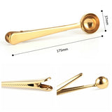 Multifunction Kitchen Coffee Scoop With Clip Stainless Steel Tea Coffee Measuring Cup Coffee Scoop, Coffee Scoop(Silver), Coffee Scoop(Gold), Coffee Scoop(Black), Coffee Scoop(Rose Gold)
