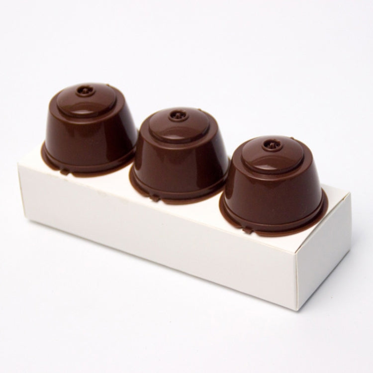 3pcs / Set Eco-friendly Reusable Coffee Capsule Set Food Grade Plastic PP Coffee Filter Baskets Soft Capsules