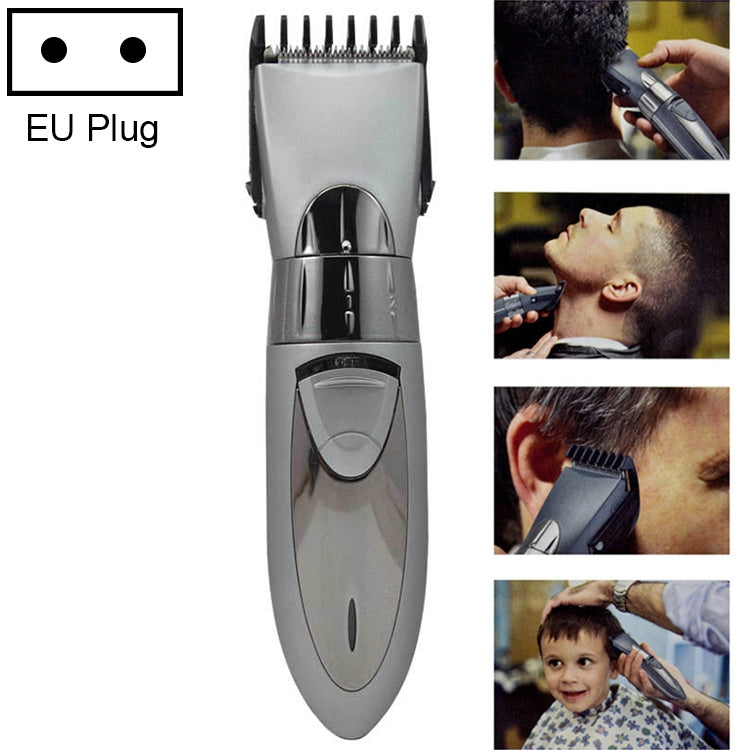 Waterproof Electric Hair Clipper Rechargeable Hair Trimmer Hair Cutting Machine Haircut Beard Trimer, Red, Grey Grey