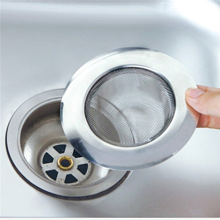 2 PCS Stainless Steel Bathtub Hair Catcher Stopper Shower Drain Hole Filter Metal Sink Strainer Default Title