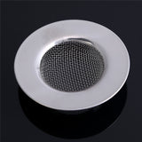 2 PCS Stainless Steel Bathtub Hair Catcher Stopper Shower Drain Hole Filter Metal Sink Strainer