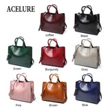Leather Handbags Big Women Bag Casual Female Bags Trunk Tote Shoulder Bag Ladies Large Bolsos, Brown, Black, Green, Blue, Coffee, Burgundy, Pink, Gray
