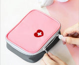 Cute Heart Mini Medicine Bag First Aid Medical Emergency Kits Organizer Outdoor Household Pill Bag, Size: 13x10x4cm, 13x10x4cm(Grey), 13x10x4cm (Pink)