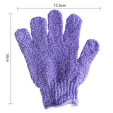 5 PCS Shower Bath Gloves Exfoliating Spa Massage Scrub Body Glove, Purple, Green, Blue, Orange, Red