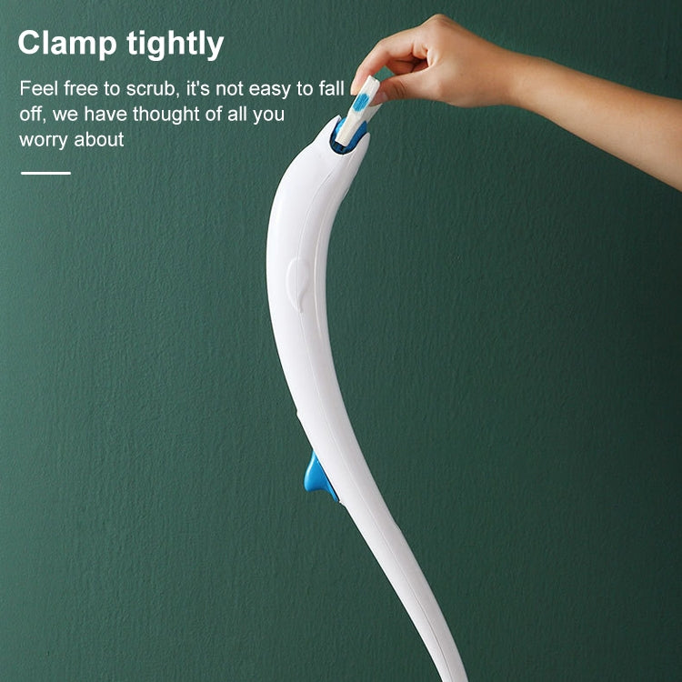 Disposable Toilet Brush Household Toilet Brush with Detergent, Splicing, Dolphin, Replacement Core