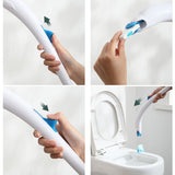 Disposable Toilet Brush Household Toilet Brush with Detergent, Splicing, Dolphin, Replacement Core