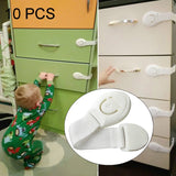 10 PCS/Lot Child Lock Protection Of Children Locking Doors For Children Safety Kids Plastic Lock, 10 PCS White 10 PCS White