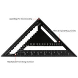 Angle Ruler Measuring Tool For Woodworking Square Layout Gauge, Angle Ruler 7 Inch Black Metric, Angle Ruler 12 Inch Black