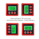 3 Button Mini Precision Magnetic Digital Tilt Box / Tilt Meter / Inclinometer