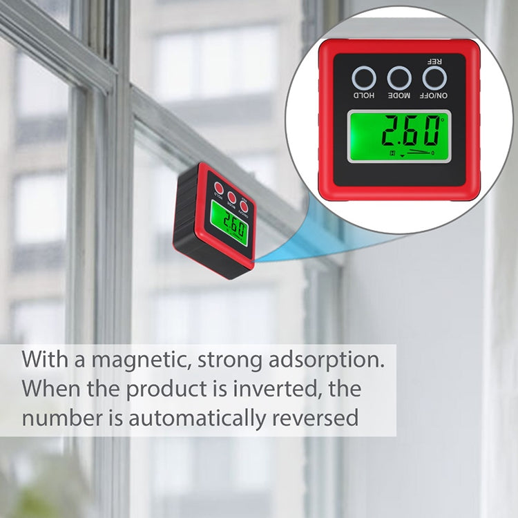 3 Button Mini Precision Magnetic Digital Tilt Box / Tilt Meter / Inclinometer