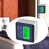 3 Button Mini Precision Magnetic Digital Tilt Box / Tilt Meter / Inclinometer Blue