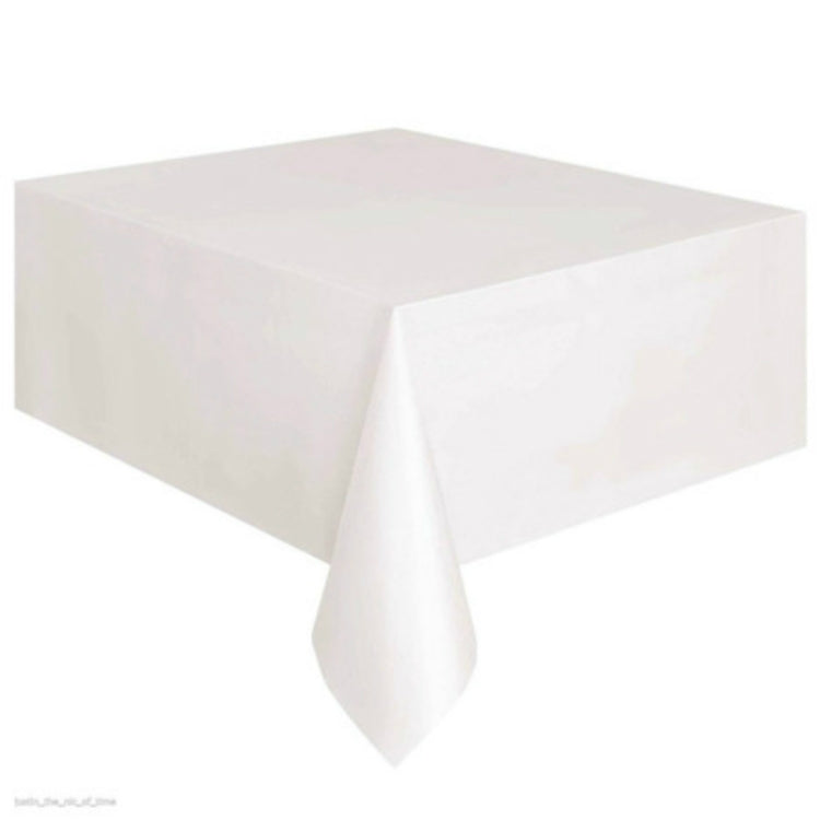 Disposable Plastic Tablecloth Solid Color Wedding Birthday Party Table Cover Rectangle Desk Cloth Wipe Covers