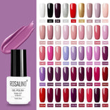 ROSALIND Gel Polish Set UV Semi Permanent Primer Top Coat Poly Gel Varnish Nail Art Manicure Gel, Capacity: 7ml, 02, 03, 2452, 2455, 2456, 2458, 2459, 2460, 2501, 2506, 2519, 2551, 2552, 2554, 2555, 2556, 2557, 2558, 2559, 2560, 2561, 2562