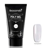 3 PCS Nail Acrylic Poly Gel Pink White Clear Crystal Builder Gel, Coffee, Jelly Red, Pink, Skin Color, Transparent, White, Nail Liquid