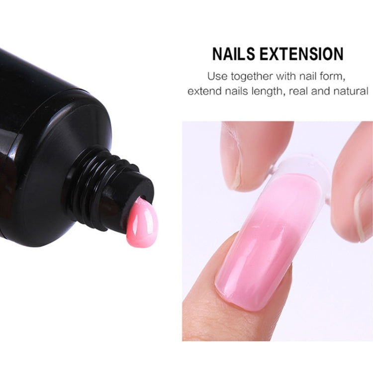 3 PCS Nail Acrylic Poly Gel Pink White Clear Crystal Builder Gel, Coffee, Jelly Red, Pink, Skin Color, Transparent, White, Nail Liquid