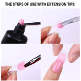 3 PCS Nail Acrylic Poly Gel Pink White Clear Crystal Builder Gel, Coffee, Jelly Red, Pink, Skin Color, Transparent, White, Nail Liquid