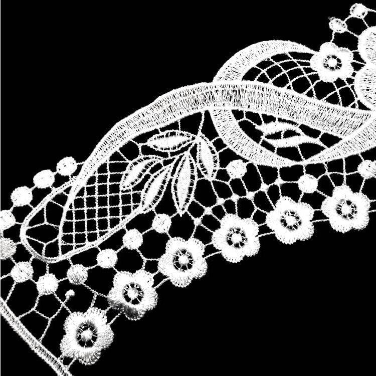 Lace Butterfly Flower Embroidery Collar Flower Three-dimensional Hollow Fake Collar DIY Clothing Accessories, Size: 36 x 30cm, Gold, Gold Line