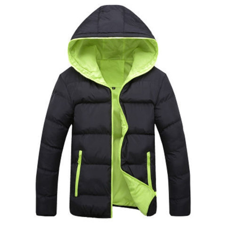 Stylish Slim Men Hooded Cotton Coat, L, XL, XXL, XXXXL - Zen Craft